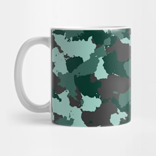 Teal Camouflage Mug